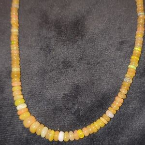 Elegant Yellow Beaded Necklace